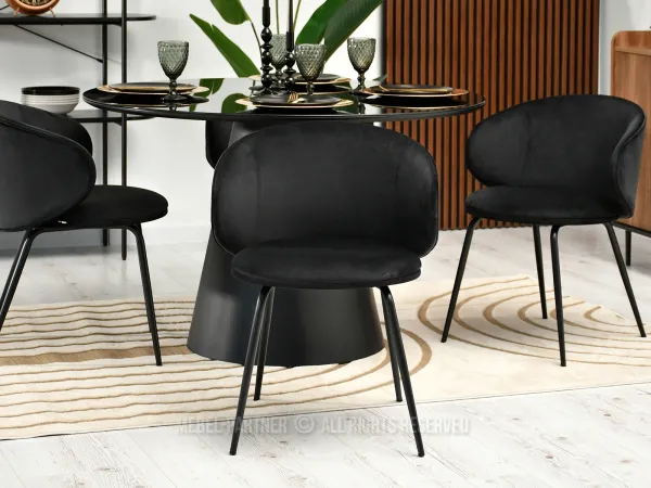 Czarne krzesło - innowacyjne podejście do designu wnętrz